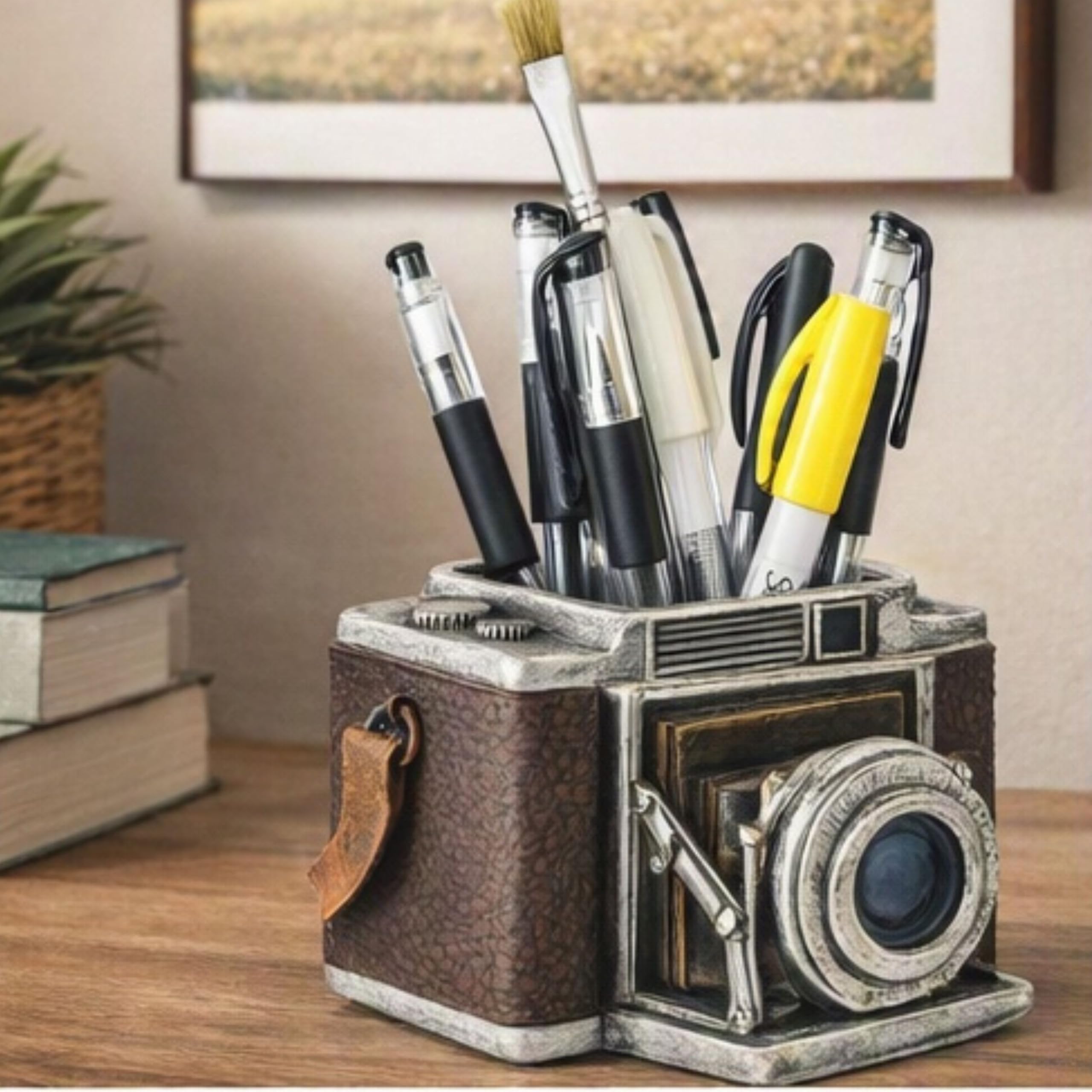 Bellaa 24094 - Portamatite da scrivania, organizer per libri, 15,2 cm