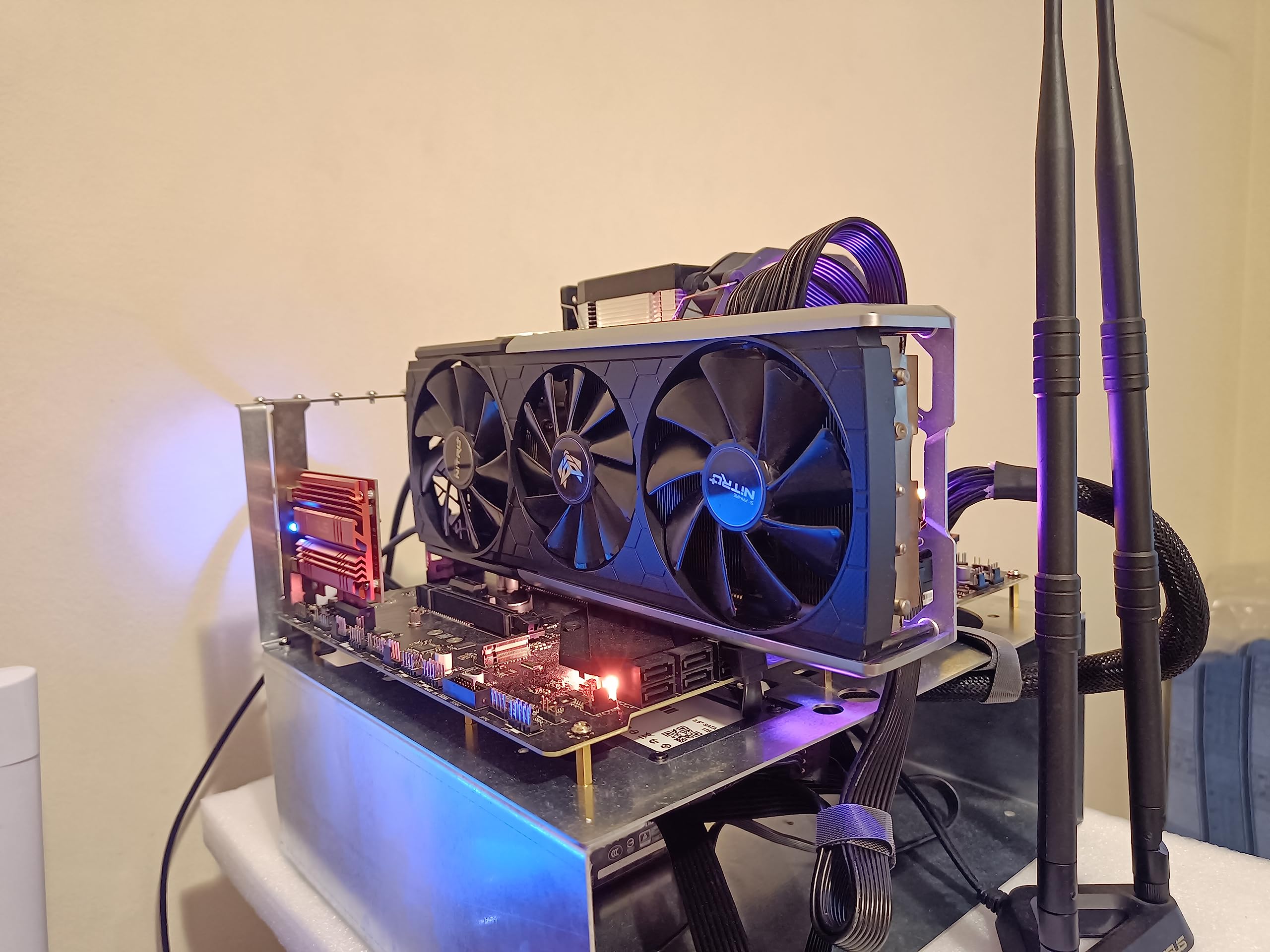 P-CASE 1 ATX RAW/Alloggiamento aperto per PC/banco di prova/test Bench/Open PC case