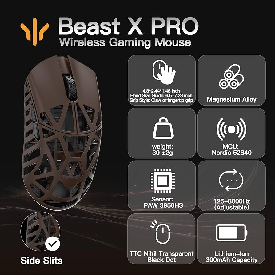 マウス・トラックボール wlmouse beast x pro WLMOUSE Beast X Pro Wireless Gaming Mouse – WLmouse