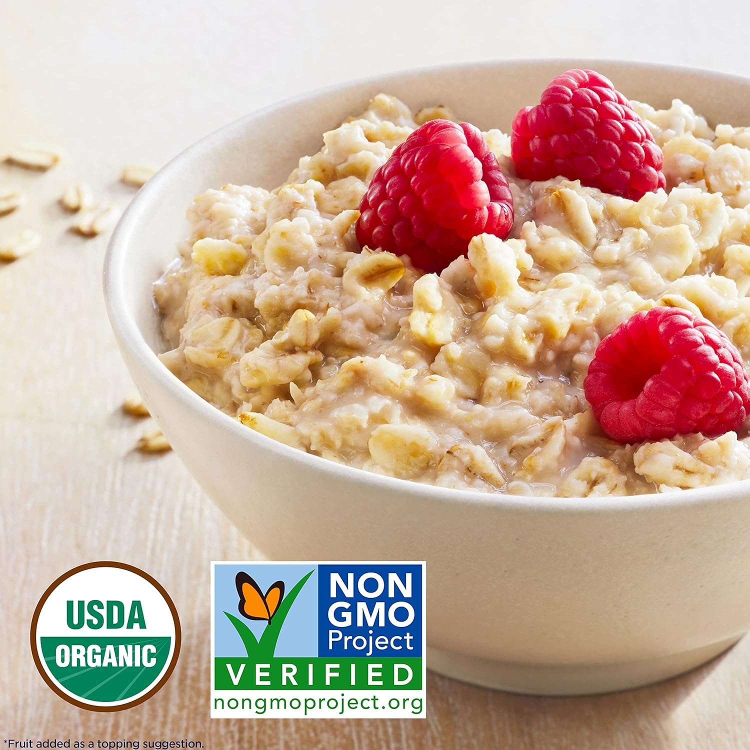 Quaker Instant Oatmeal, USDA Organic, Non-GMO Project Verified, Original, Individual Packets, 8 Count (Pack of 6)