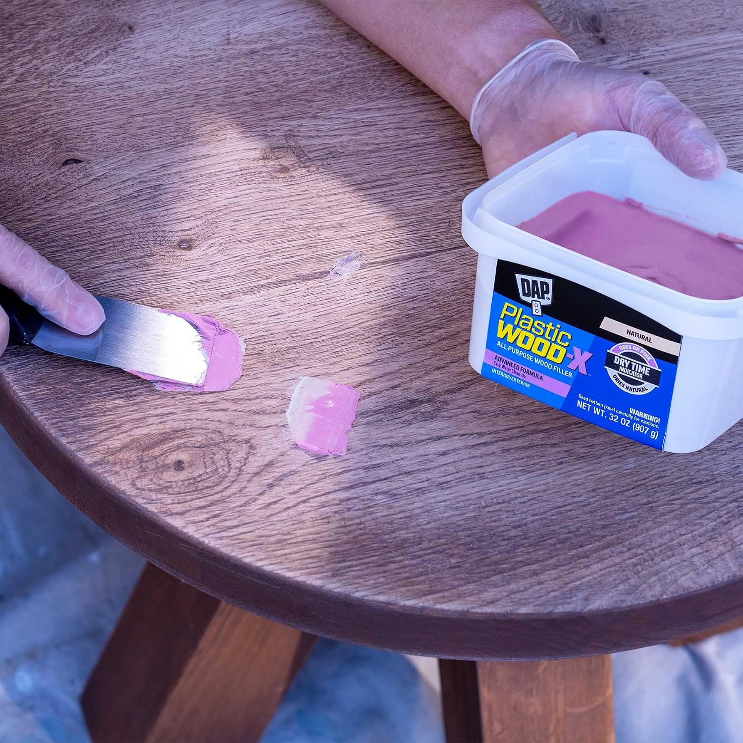 PLASTIC WOOD DAP X with DryDex Wood Filler, Natural, 32 Oz (7079800543)