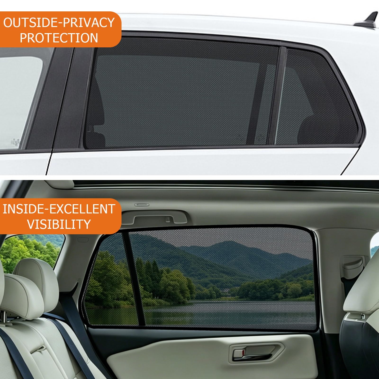 Parasole finestrini laterali posteriori auto VW Golf 7 2013-2021 magnetico protezione solare UV