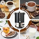 50 Cup Commercial Coffee Urn with Temp Control, 1200W Extra Large Coffee Maker Double Insulated 304 Stainless Steel Coffee Dispenser Hot Water Urn with for Home Party Office Catering (8L/50cups)