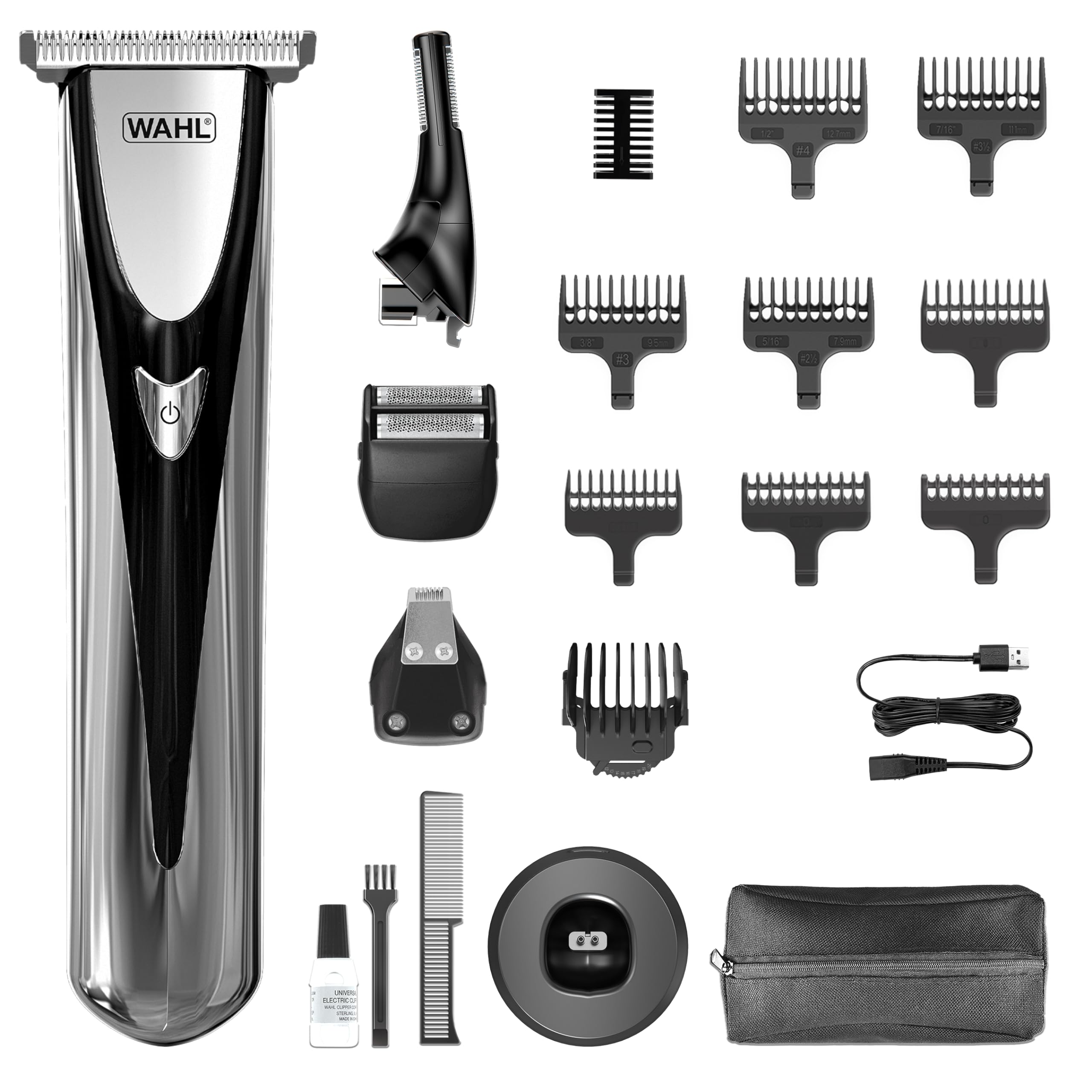 Wahl Elite 8-In-1 Multi-Groomer - Silver, Black,Silver/Grey