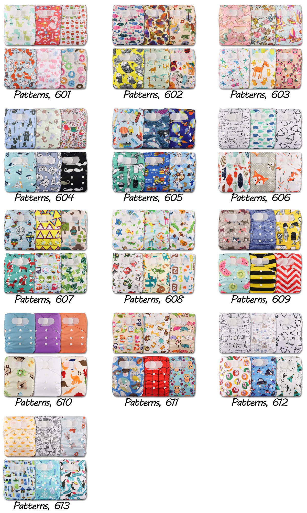 Littles & Bloomz, Baby Cloth Washable Reusable Nappy : Baby