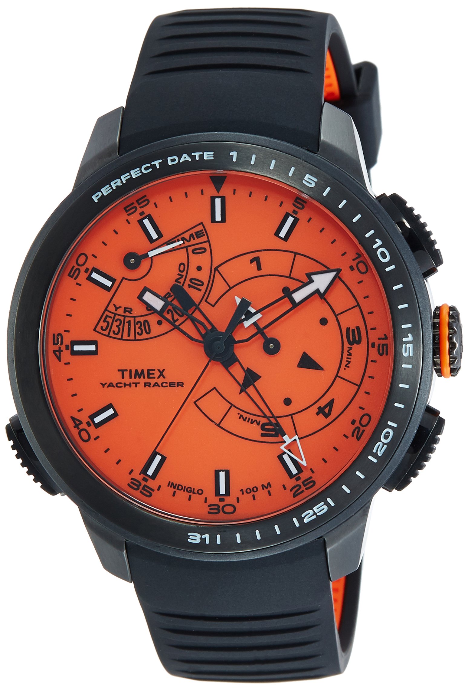 TIMEX Silicone Analog Orange Dial Men Watch-Tw2P73100, Black Band (B074MZL86P) Amazon Price History, Amazon Price Tracker