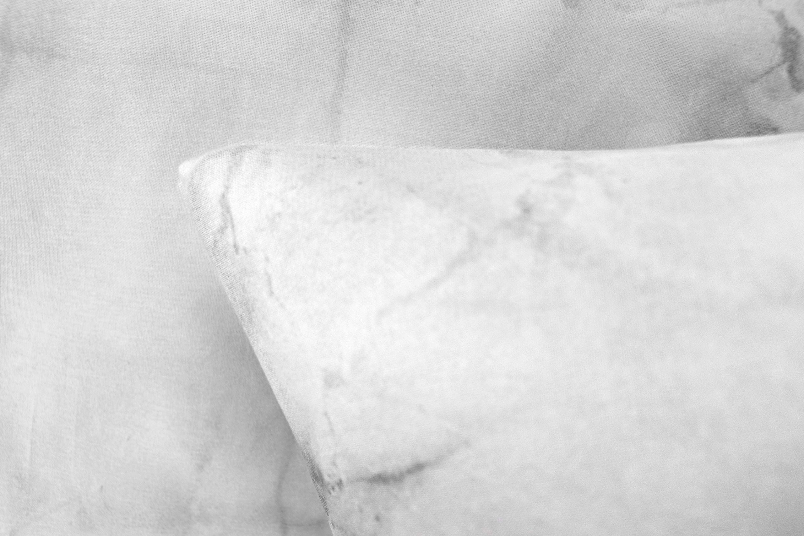 jilda-tex Bio-Bettwäsche 2-teilig 100% Bio-Baumwolle Design Made IN Green Soft Marble 135 x 200 cm + 80x80 cm