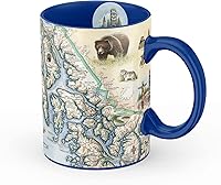 Vista 18 de Xplorer Maps Taza de cerámica con mapa de la isla de San Juan (16 onzas) – Taza de café sin BPA para bebidas calientes y frías – perfecta