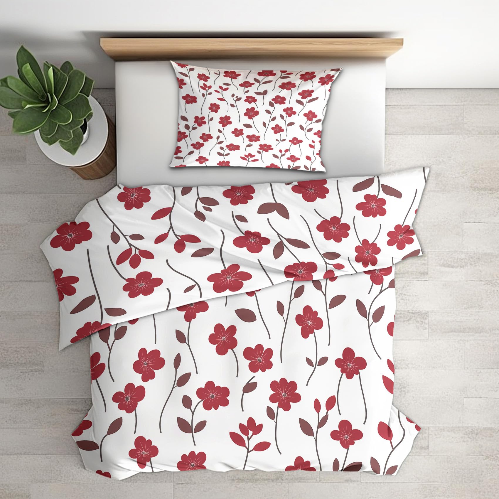 Microfibre avec fermeture éclair de qualité pour cette parure florale