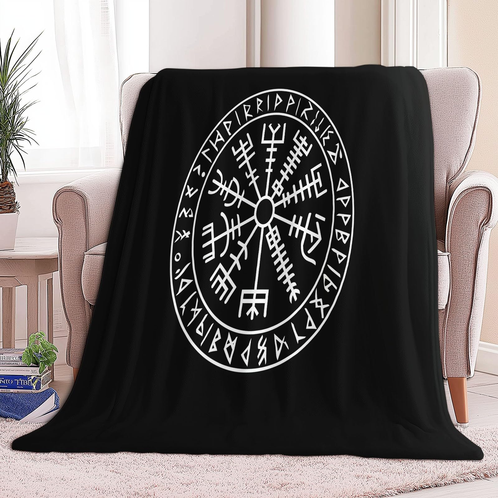 Koc polarowy z mikrofibry 220 x 240 cm, proste logo 3D nadruk 3D miękki pluszowy koc na łóżko dla dorosłych i dzieci, kemping, czarny