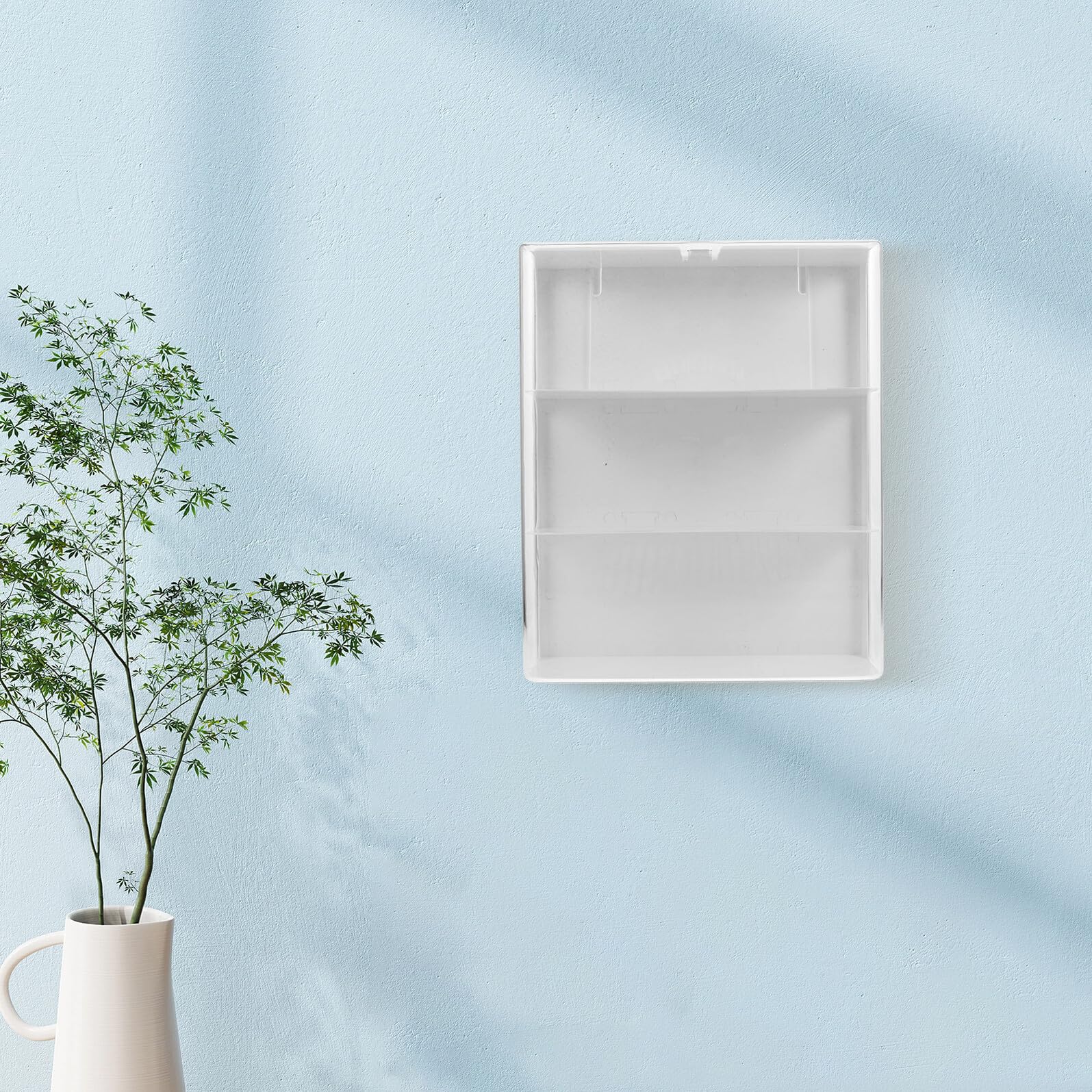 Housoutil Wandmontierte Transparente Acryl Vitrine für Sammlerstücke und Figuren Vielseitige Aufbewahrungsbox für Kleiner Actionfiguren und