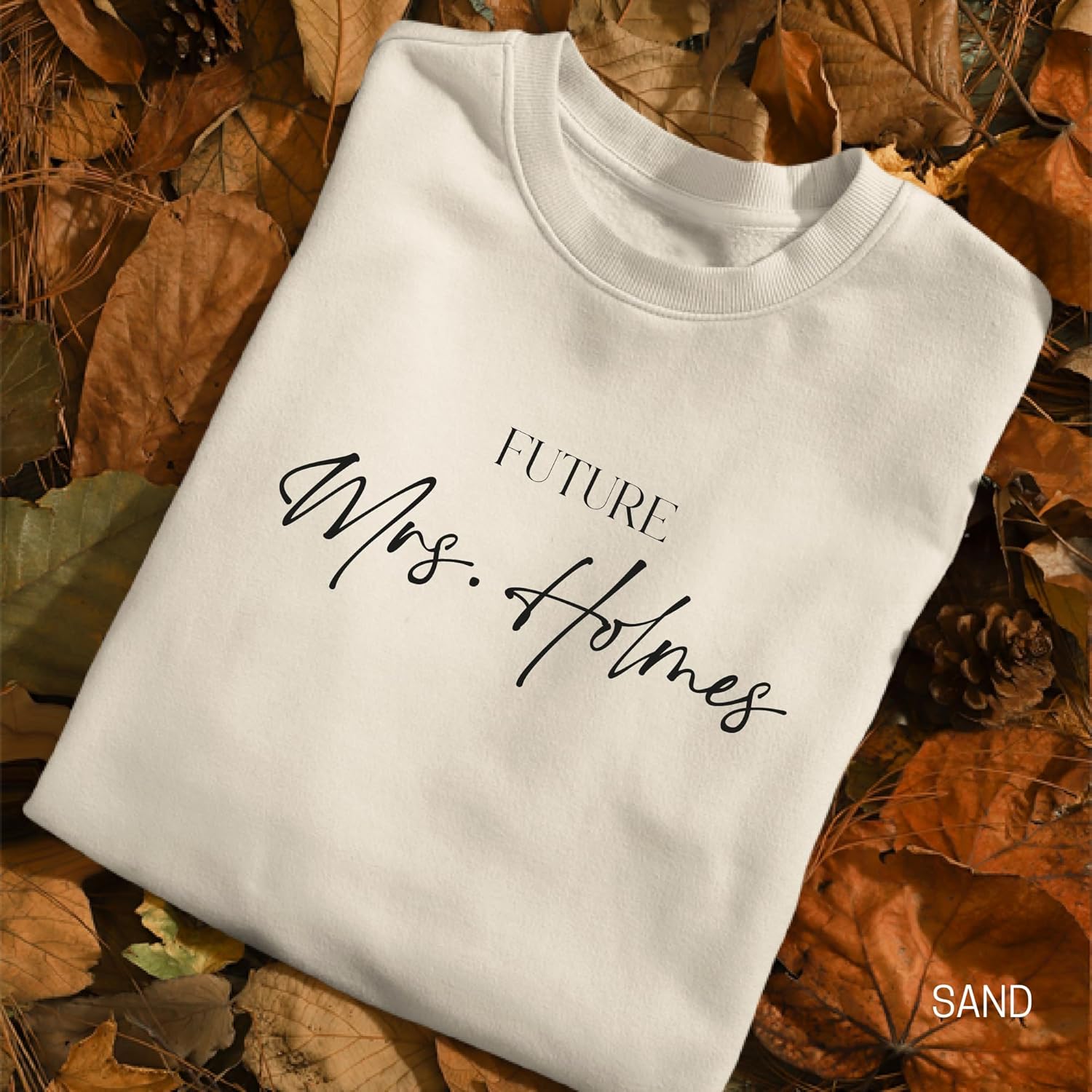 Custom Future Mrs. Sweatshirt, Fiance Gift, Newly Engaged, Engagement Gift White - Image 3