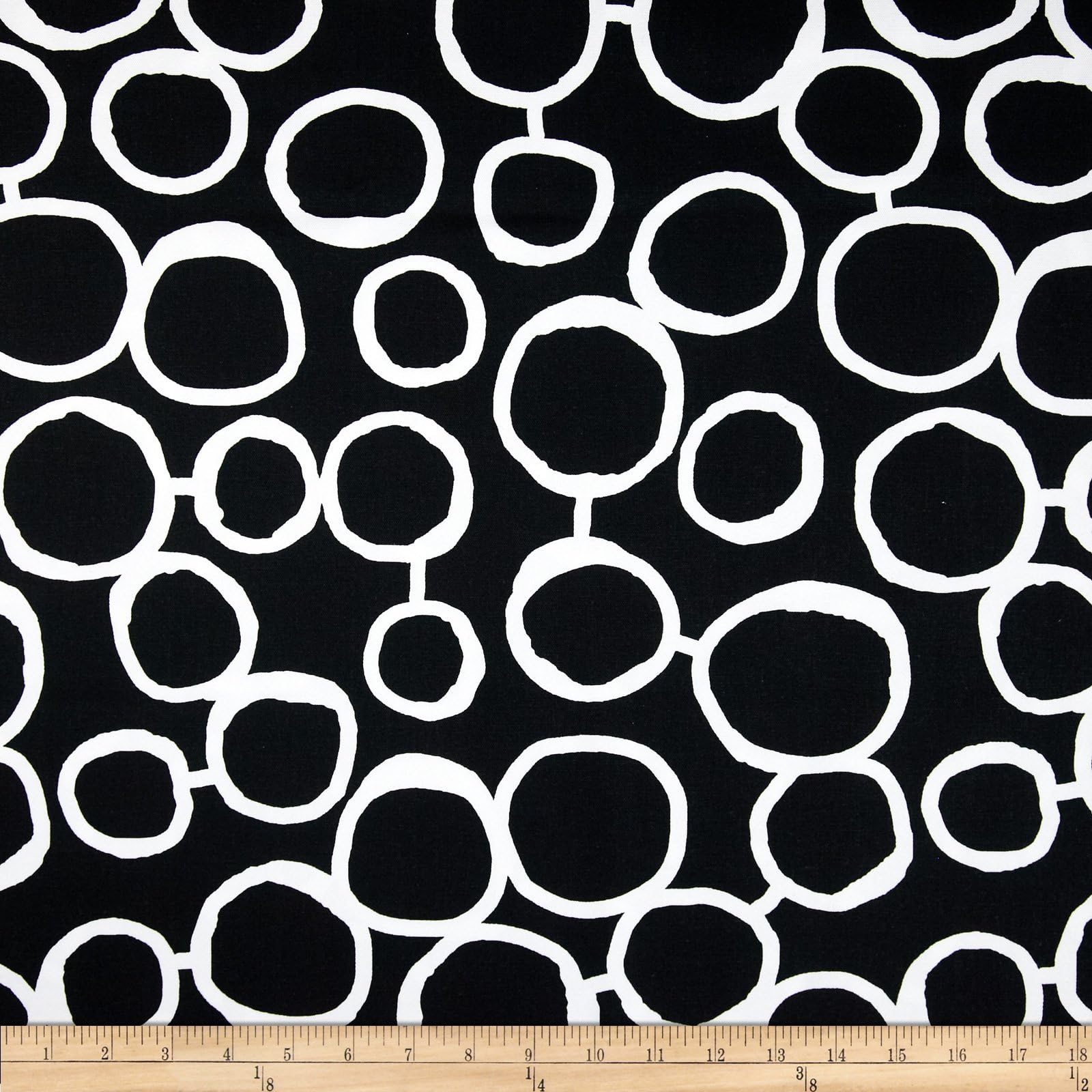 Freehand Black/White, Fabric by the Yard
