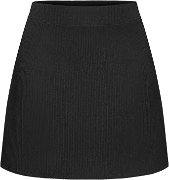 Mini Skirts for Women High Waisted Corduroy A-Line Skirt Basic Casual Spring Pencil Skirts