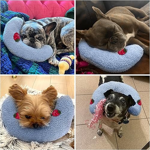 Miniatura 4 de BABORUI Almohada calmante grande para perros, almohada en forma de U para el cuello del perro para aliviar las articulaciones y mejorar el sueño