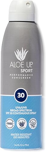 Aloe Up Sport SPF 30 - Protector solar continuo en espray - Protector solar para cara y cuerpo, bloqueador solar con fórmula de secado rápido de