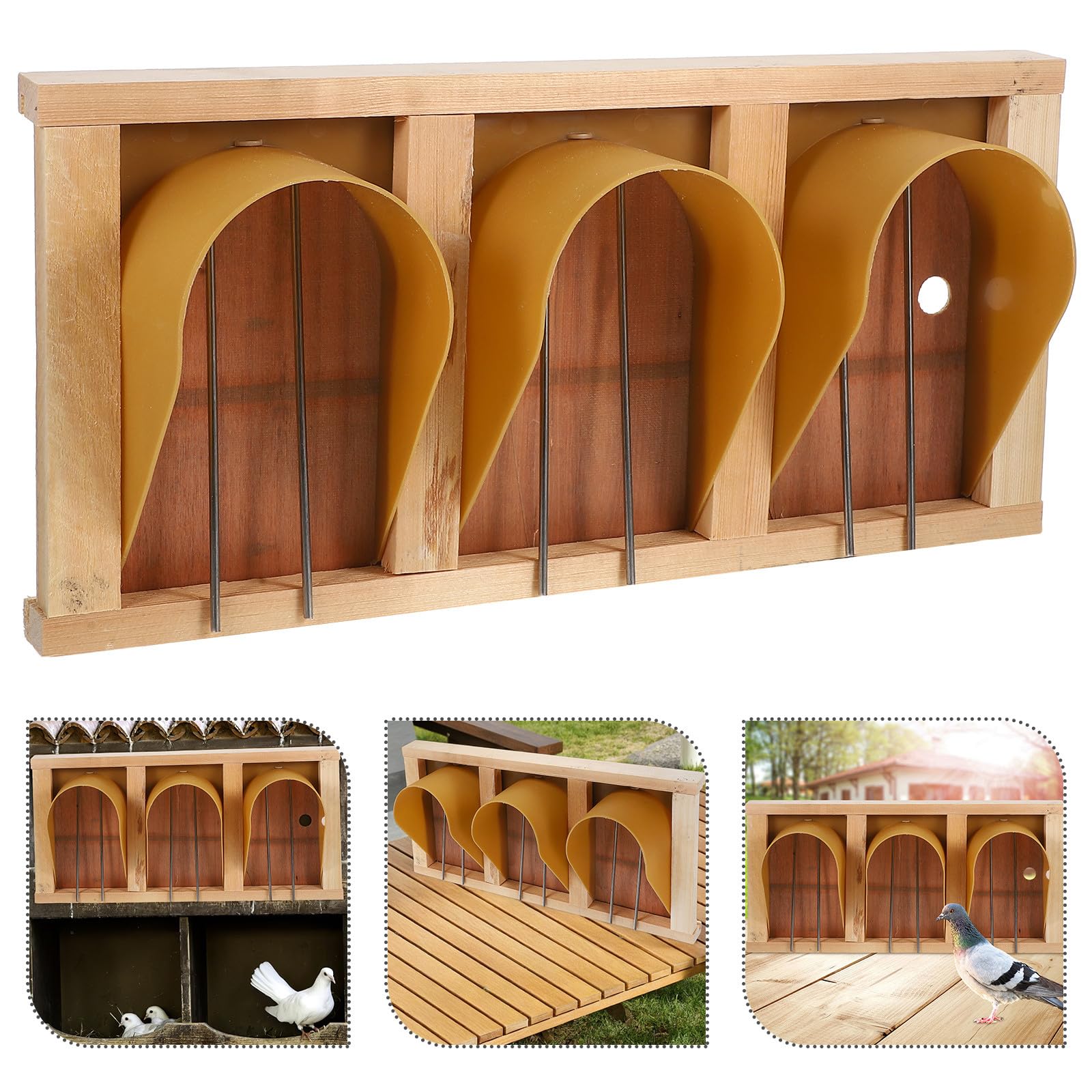FRCOLOR Taubentür Langlebig und Tür mit Elegantem Europäischem Design Holz Vogelkäfig Zubehör für Brieftaubenhaus für Tauben und Vögel