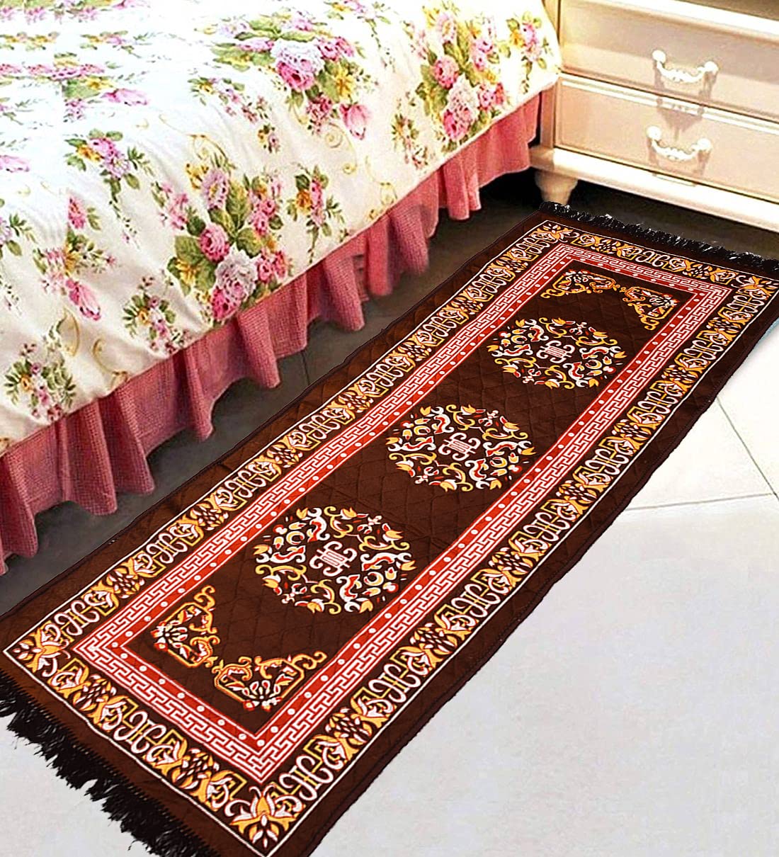 COZY FURNISH Velvet Anti Slip Bedside Runner - Size 24X72(Inches) 60X182(CM) 2X6(Feet) Bed Side Runner,Floor Mat, Floor Rug, Pack of 1 Velvet Bed Runner (B09BFYSLLS) Amazon Price History, Amazon Price Tracker