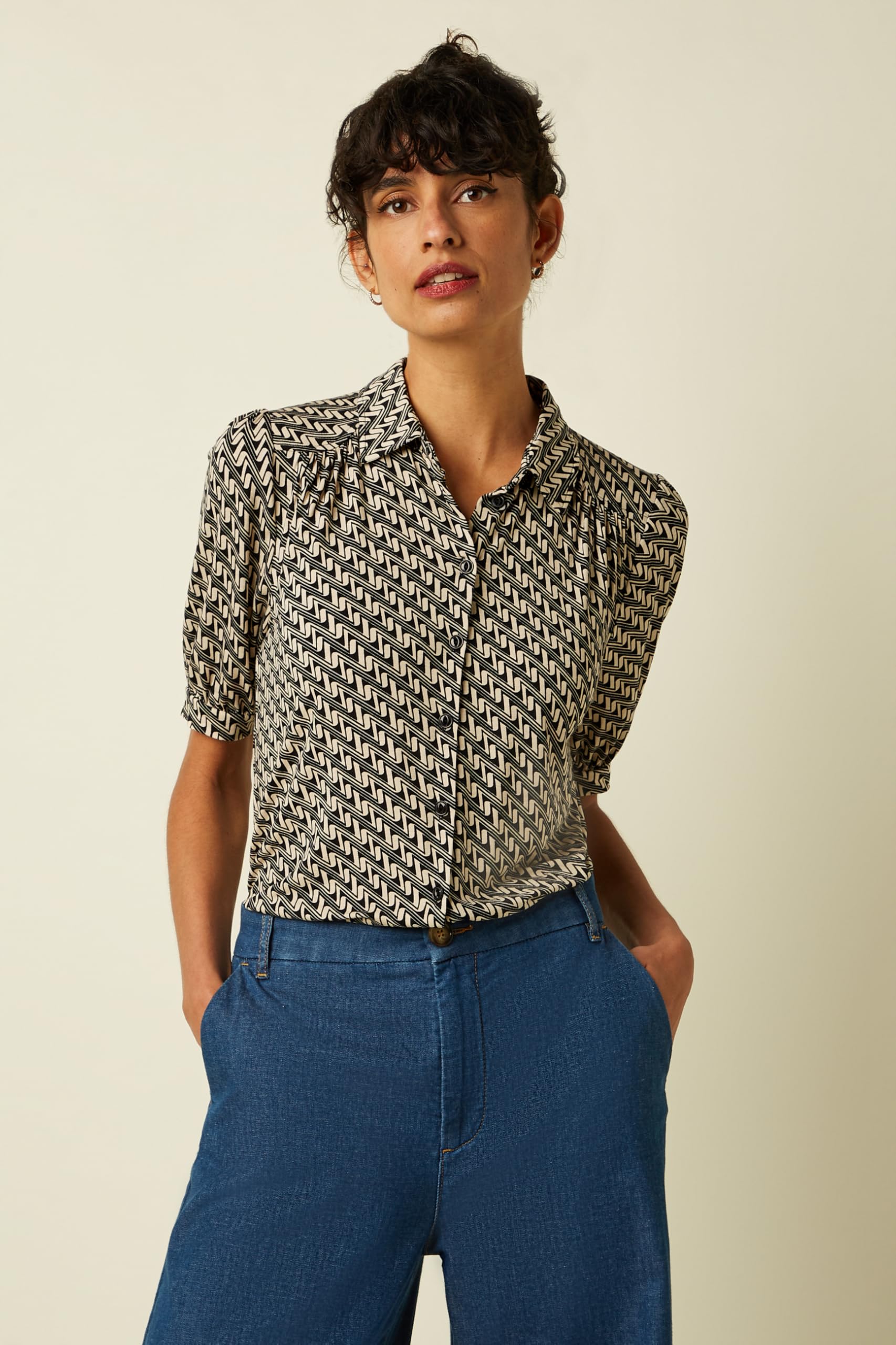 King Louie Carina Blouse Laguna - Blusa para mujer
