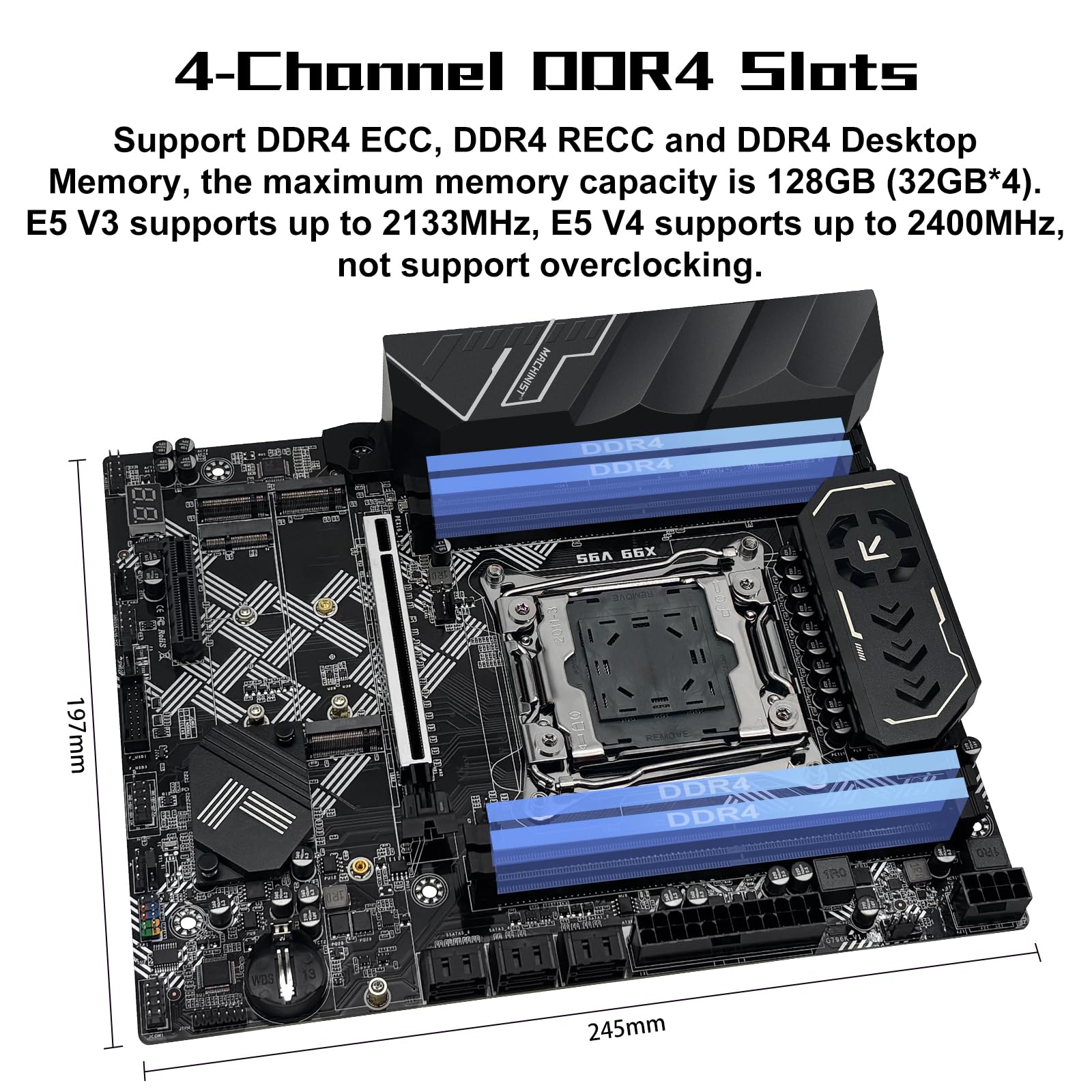 Amazon.com: MACHINIST X99 Motherboard LGA 2011-3 for Intel Xeon E5