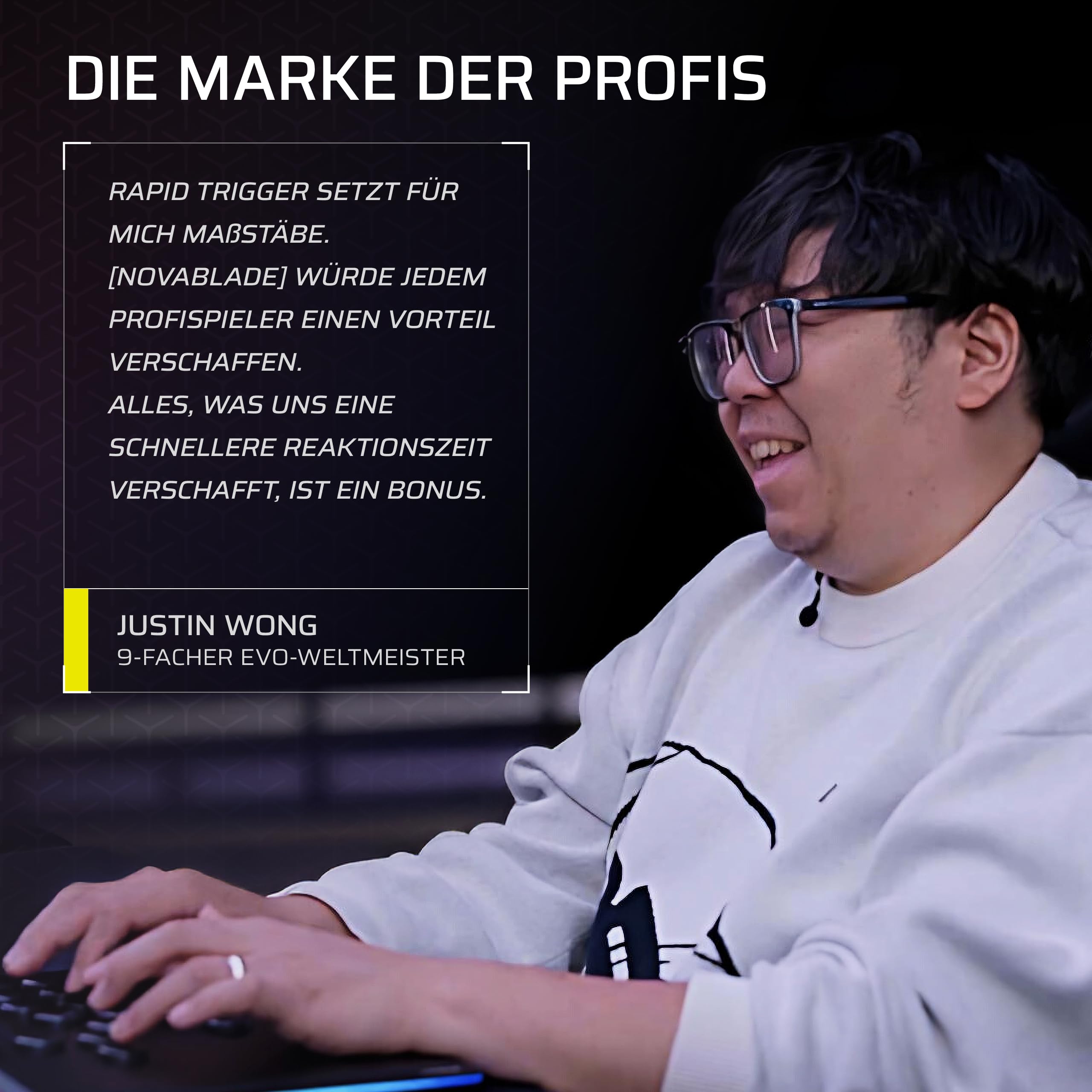 Corsair NOVABLADE PRO Kabel-und Hebelloser Controller mit Hall-Effekt | 15-Haupttasten-Layout, 1000Hz-Polling, 2,4 GHz Kabellos, SOCD, MGX Hyperdrive Hall-Effekt-Magnetschalter, PS5, PS4, PC