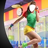 女性ダンサー写真モンタージュ
