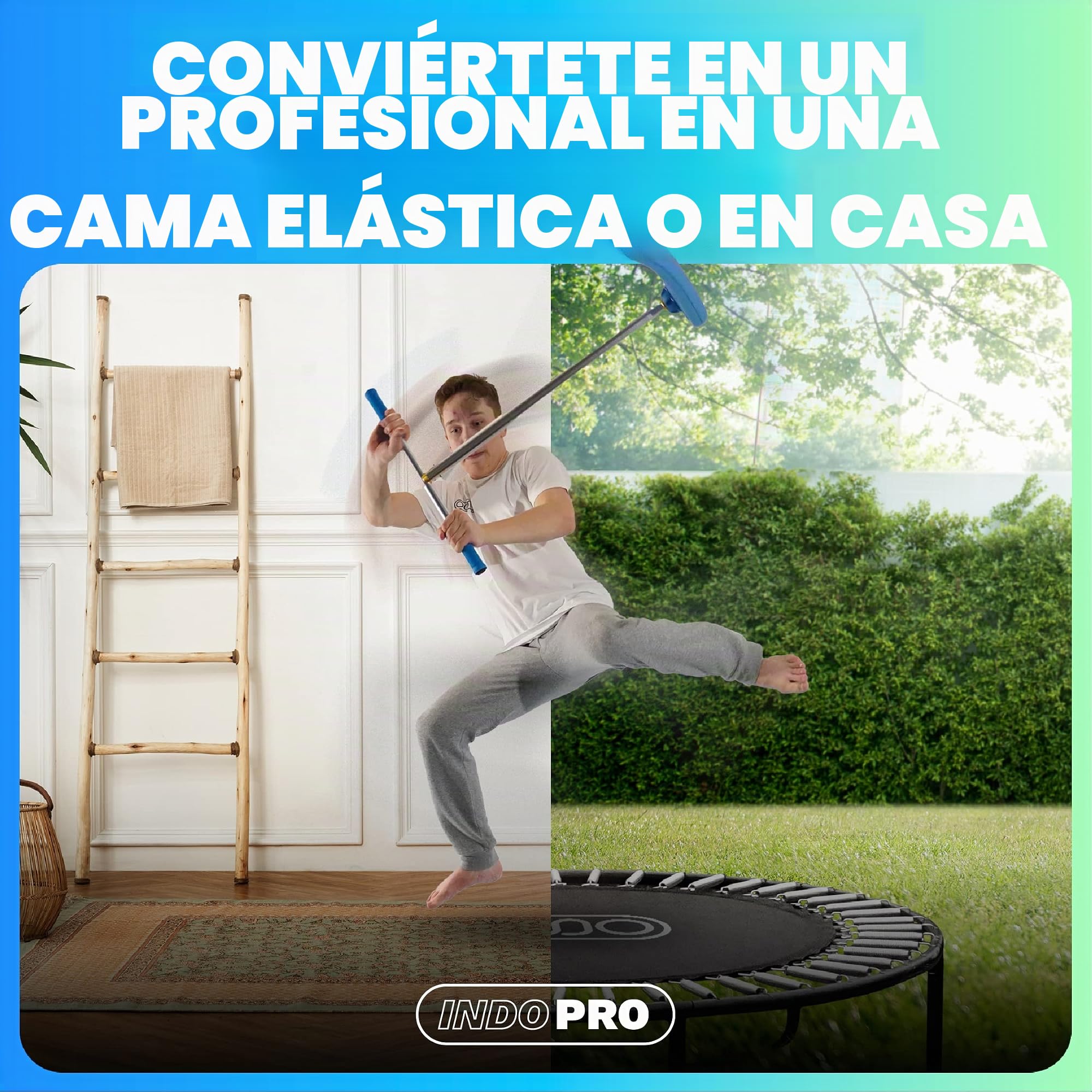 Indo Bug - Trampolín Scooter 2021, Azul