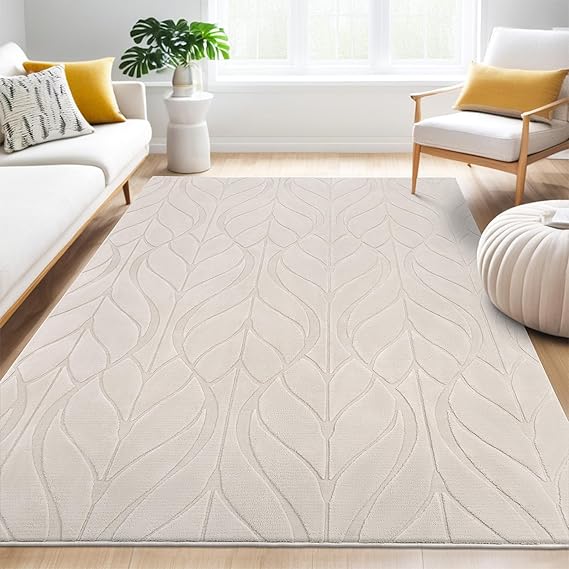SHACOS 6x9 Soft Fluffy Area Rugs for Living Room, Machine Washable ...
