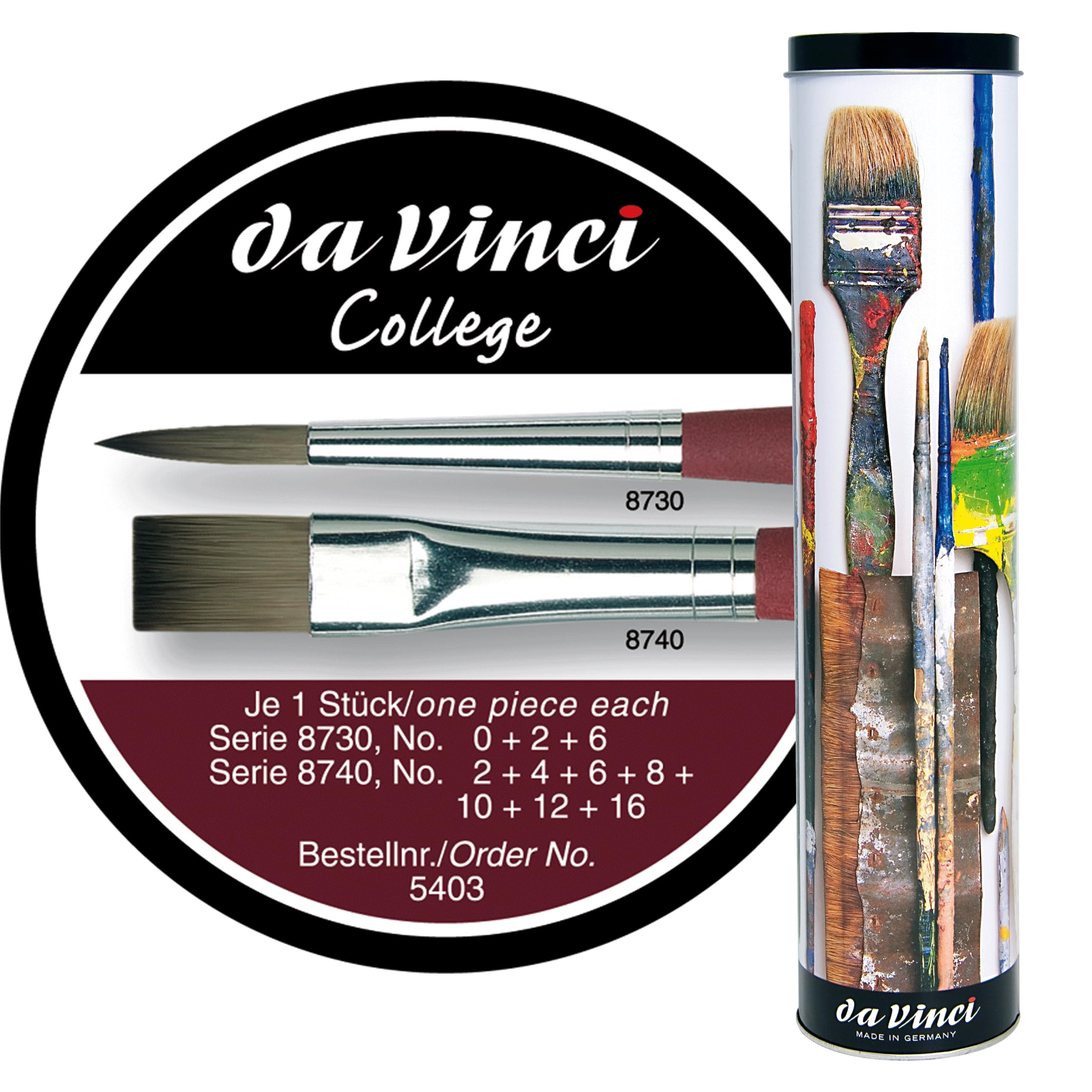 DA VINCI FORTE PINCEL FIBRA SINTÉTICA MARRÓN LENGUA DE GATO MANGO CORTO Serie 365 DA VINCI FORTE PINCEL FIBRA SINTÉTICA MARRÓN LENGUA DE GATO MANGO CORTO Serie 365