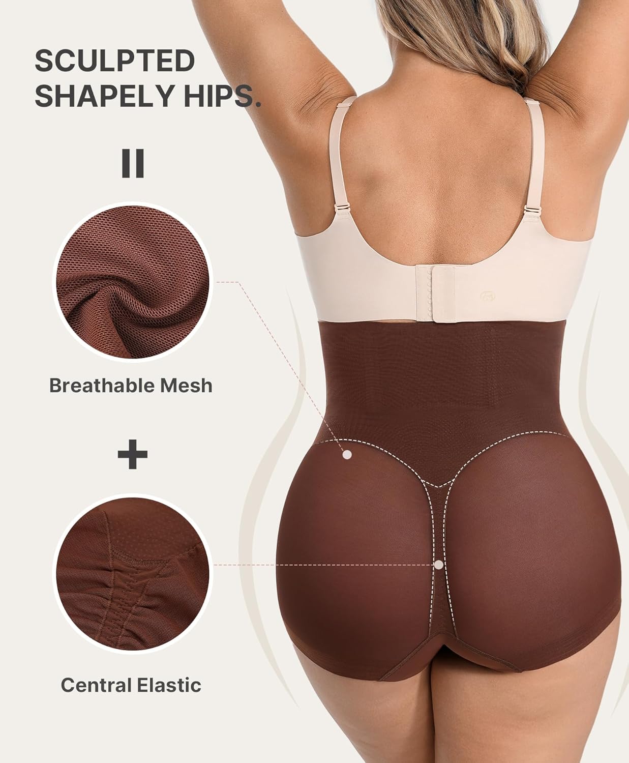 SHAPELLX Tummy Control Shapewear for Women High Waisted Body Shaper Underwear Compression Panty Invisible Girdle - Image 2