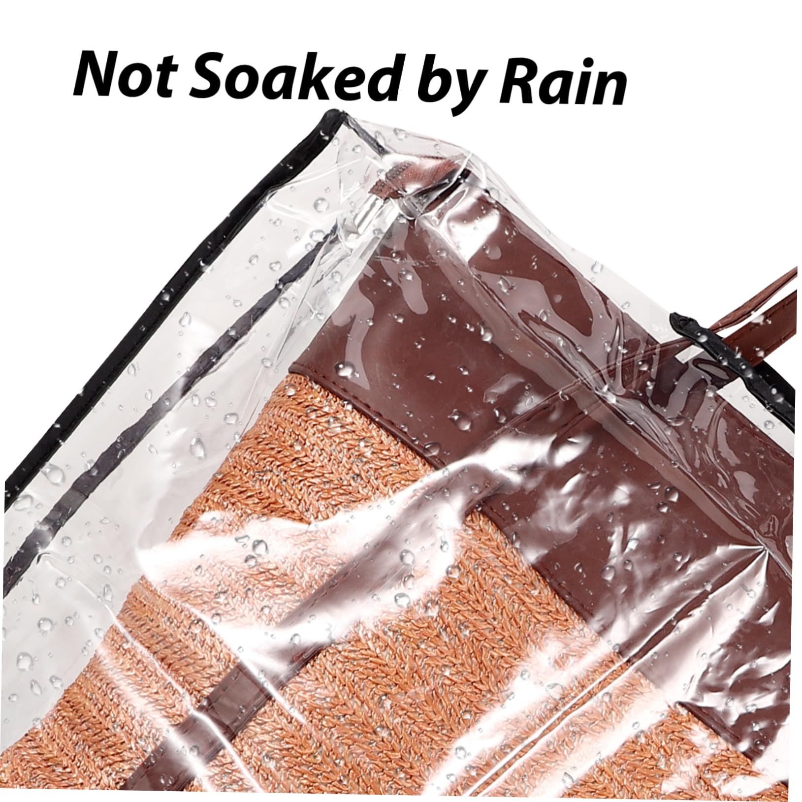 TOYANDONA para Bolso Protector de Mano Transparente Funda de Lluvia para Tote Bag para Actividades y Fabricada Resistente