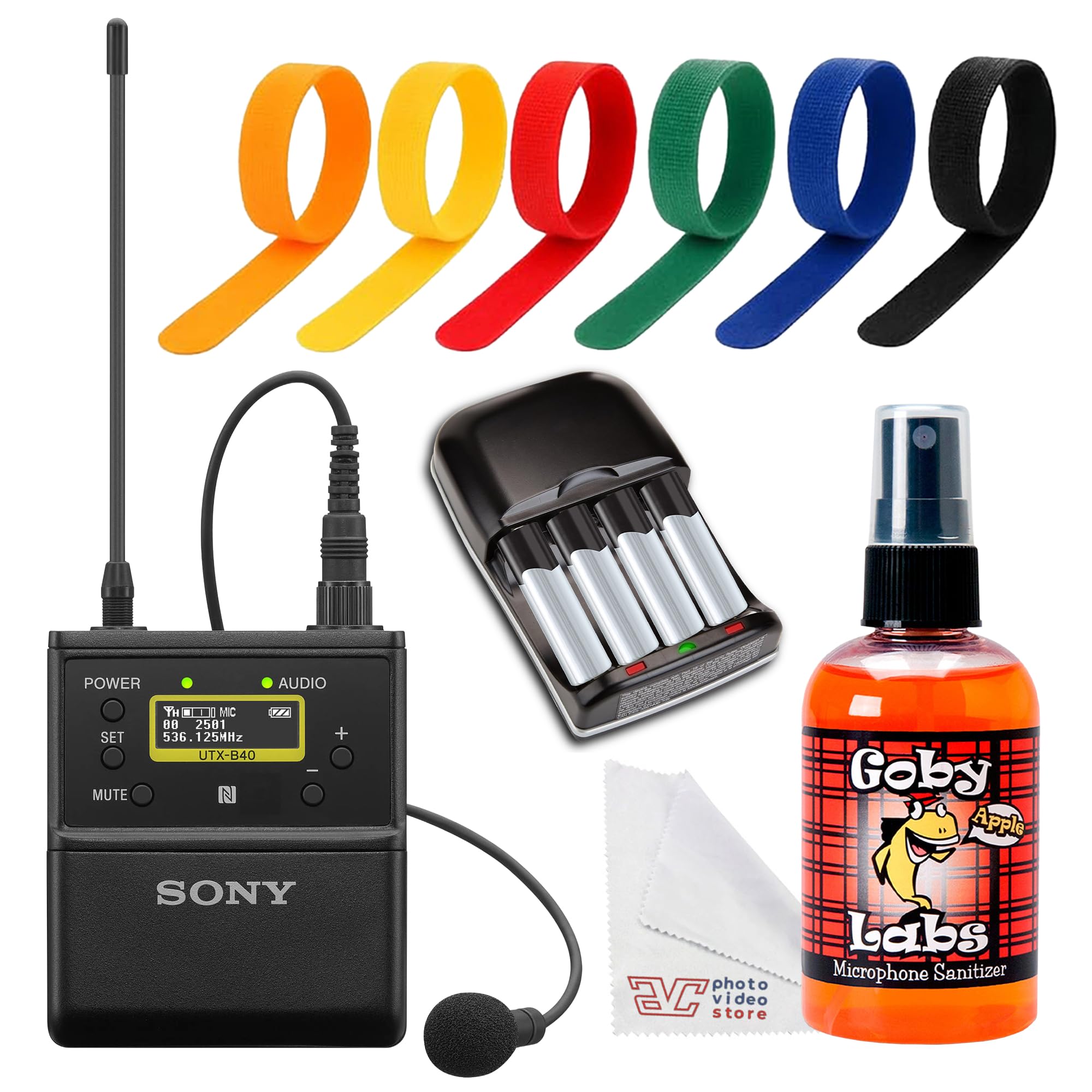 Sony UTX-B40 Wireless Bodypack Transmitter with Charger Bundle