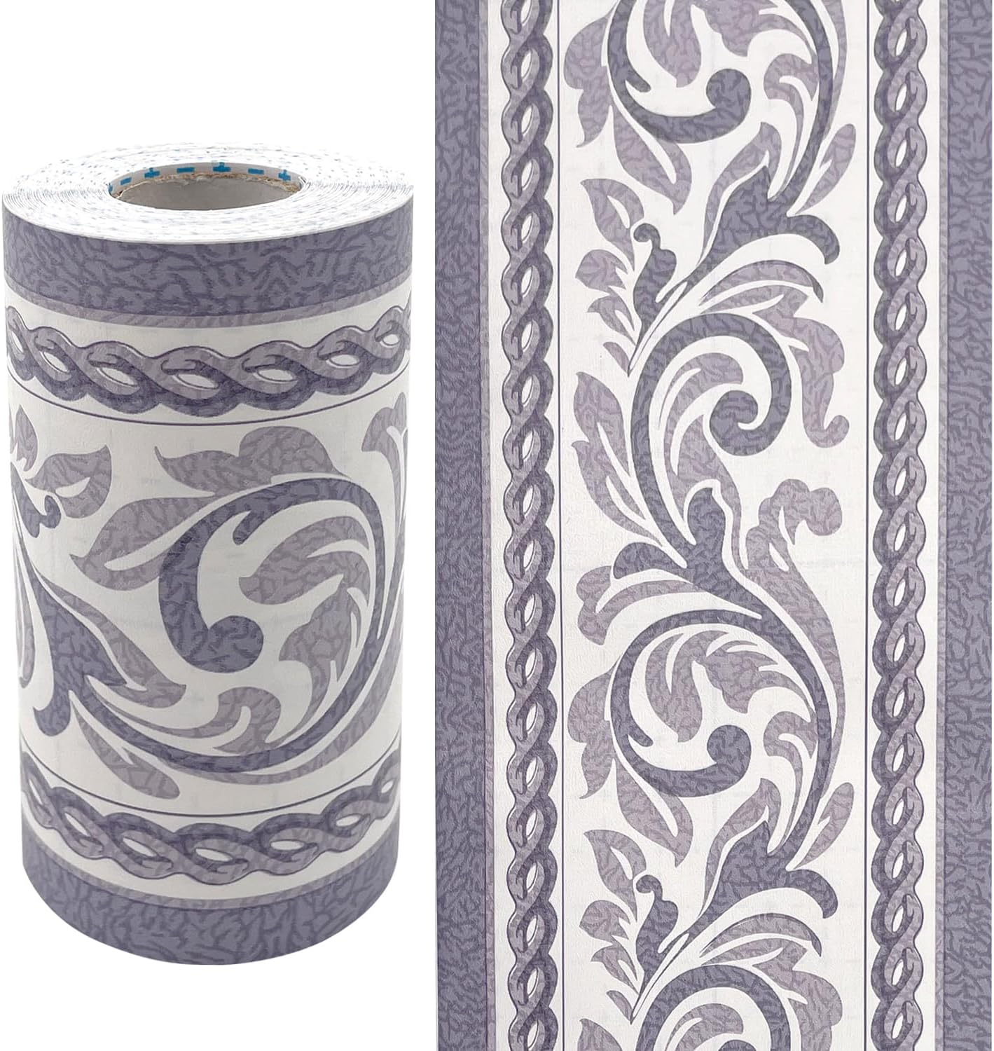 Yifely Moistureproof PVC Wallpaper Border Peel & Stick Scroll Wall Borders Sticker Home Decor