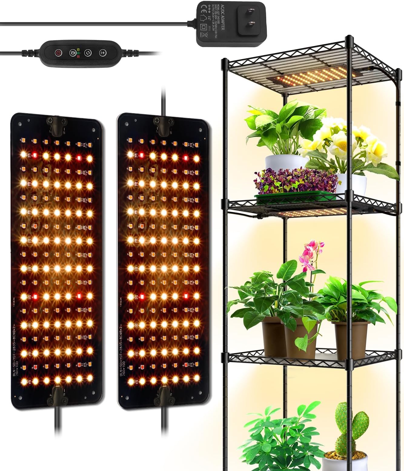 Barrina Plant Grow Light, 182 LEDs Full Spectrum Grow