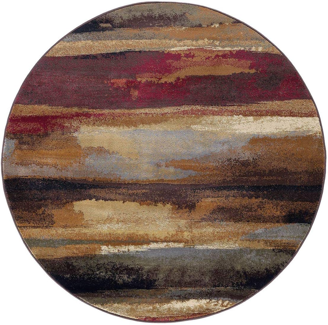 BLACK FOREST DECOR Rustic Landscape Rug - 2 x 3, Polypropylene, Indoor Area Rug, 2'W x 3'L