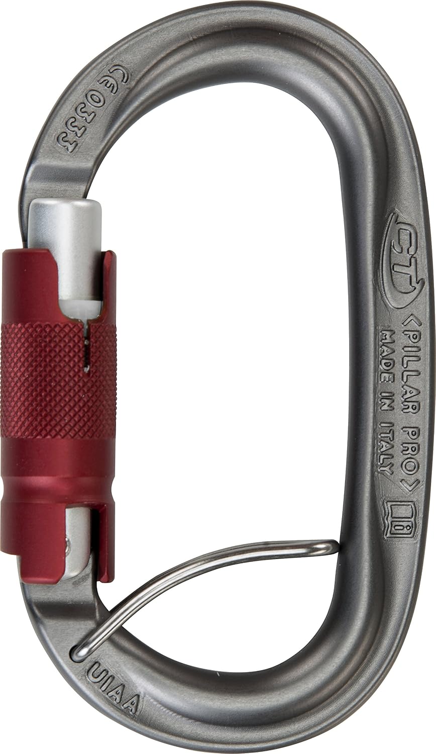 Climbing Technology Piller Pro TGL Carabiner,Gray,08-98177