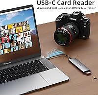 Vista 5 de Hub USB C, WALNEW 7 en 1, estación de acoplamiento USB-C con HDMI 4K, 100 W PD, 3 puertos de datos de 5 Gbps (1 USBC y 2 USB 3.0), lector de Gris