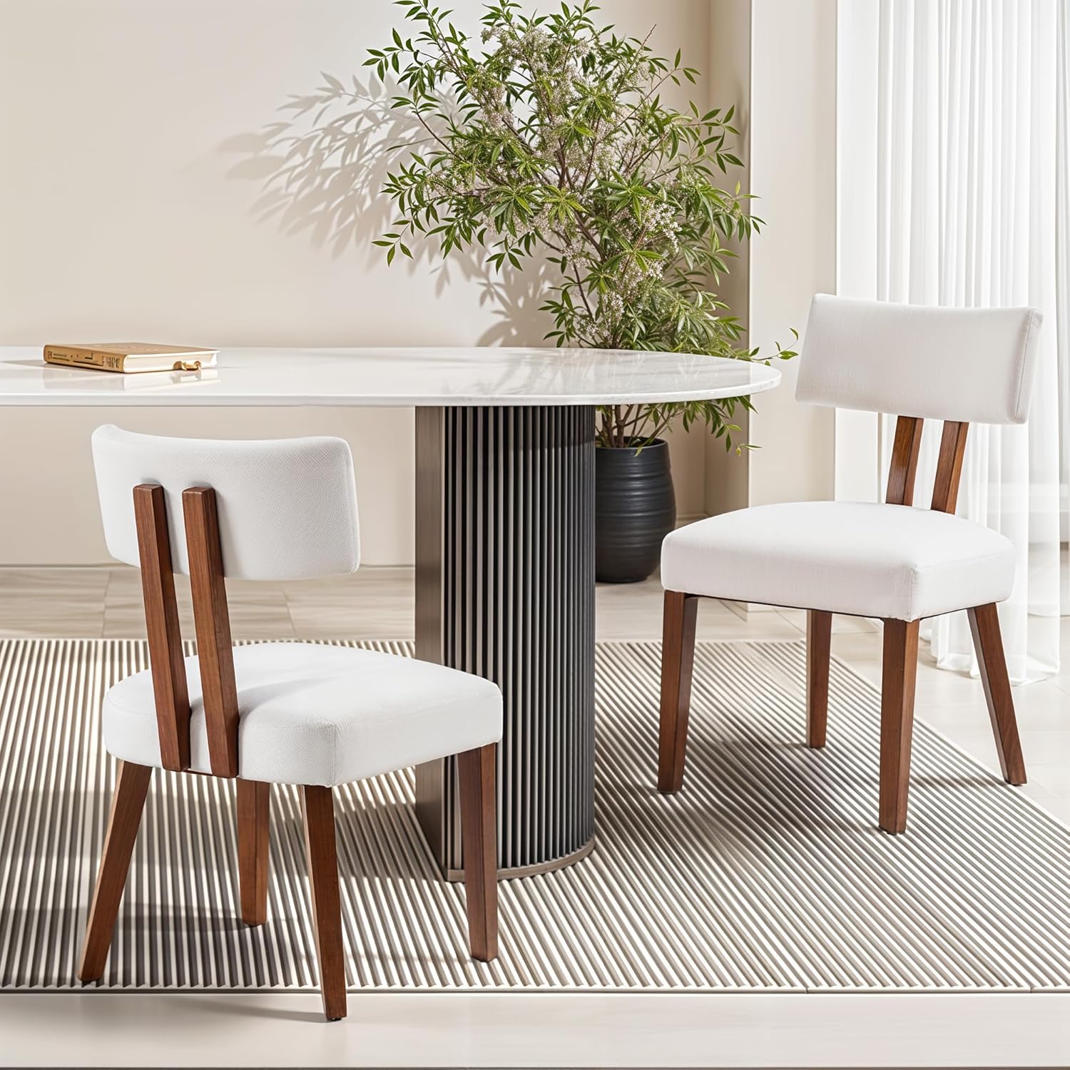 MOJAY Dining Chairs Set of 4, Mid Century Modern Zimbabwe Ubuy