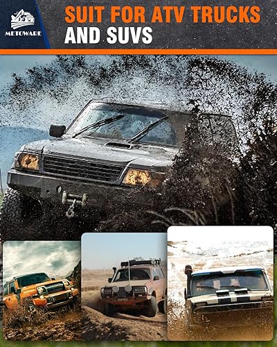 Miniatura 6 de METOWARE Cuerda de cabrestante sintética, línea de cable de cabrestante de 14 pulgadas x 50 pies, 10000 libras con funda protectora para vehículos