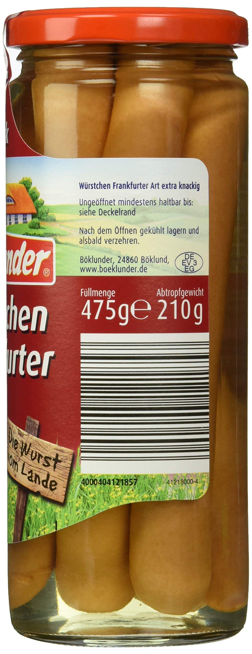 Böklunder Würstchen Frankfurter Art, confezione da 12 (12 x 210 g)