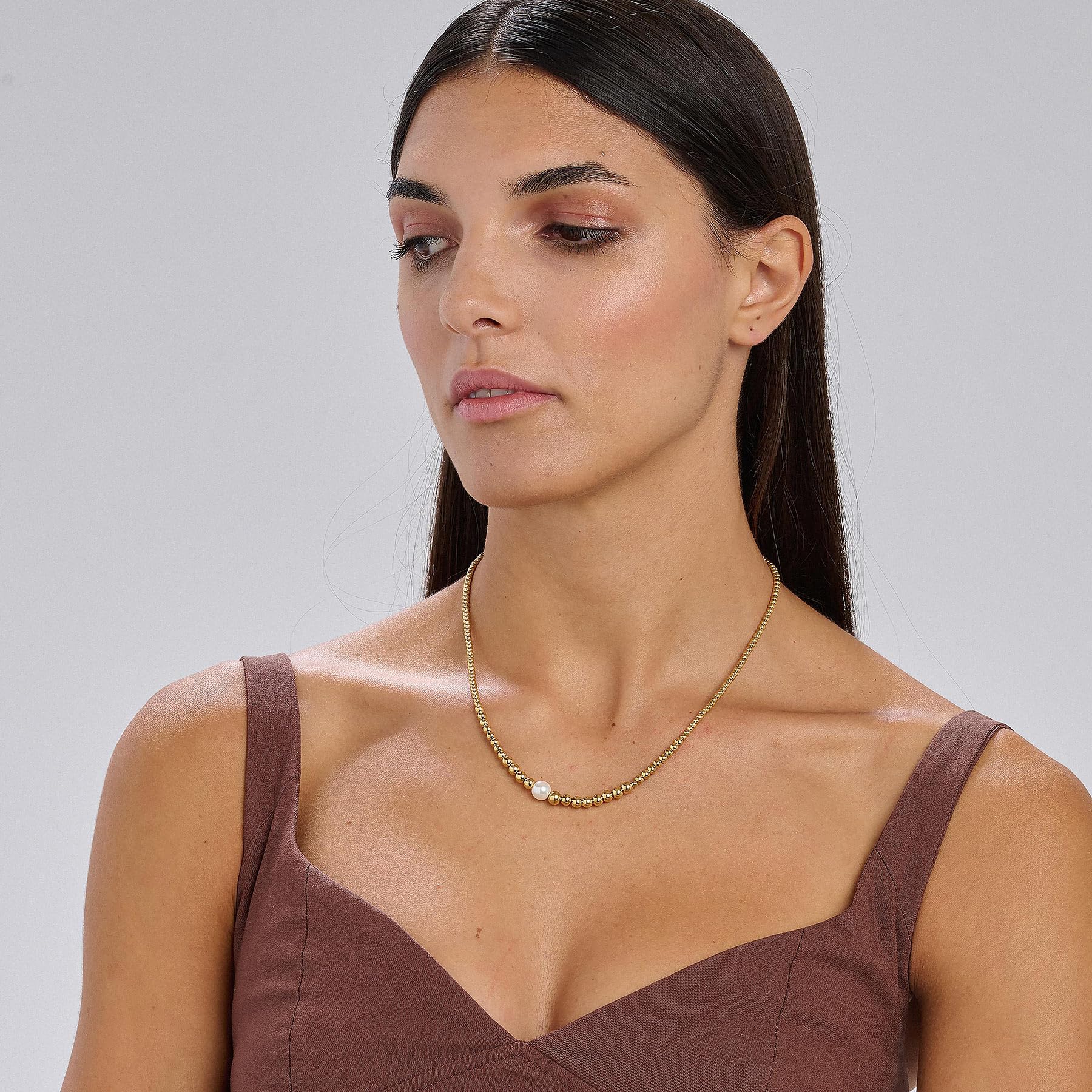 Brosway Collana Donna in Acciaio e Perle | Collezione Perfect - BPC04