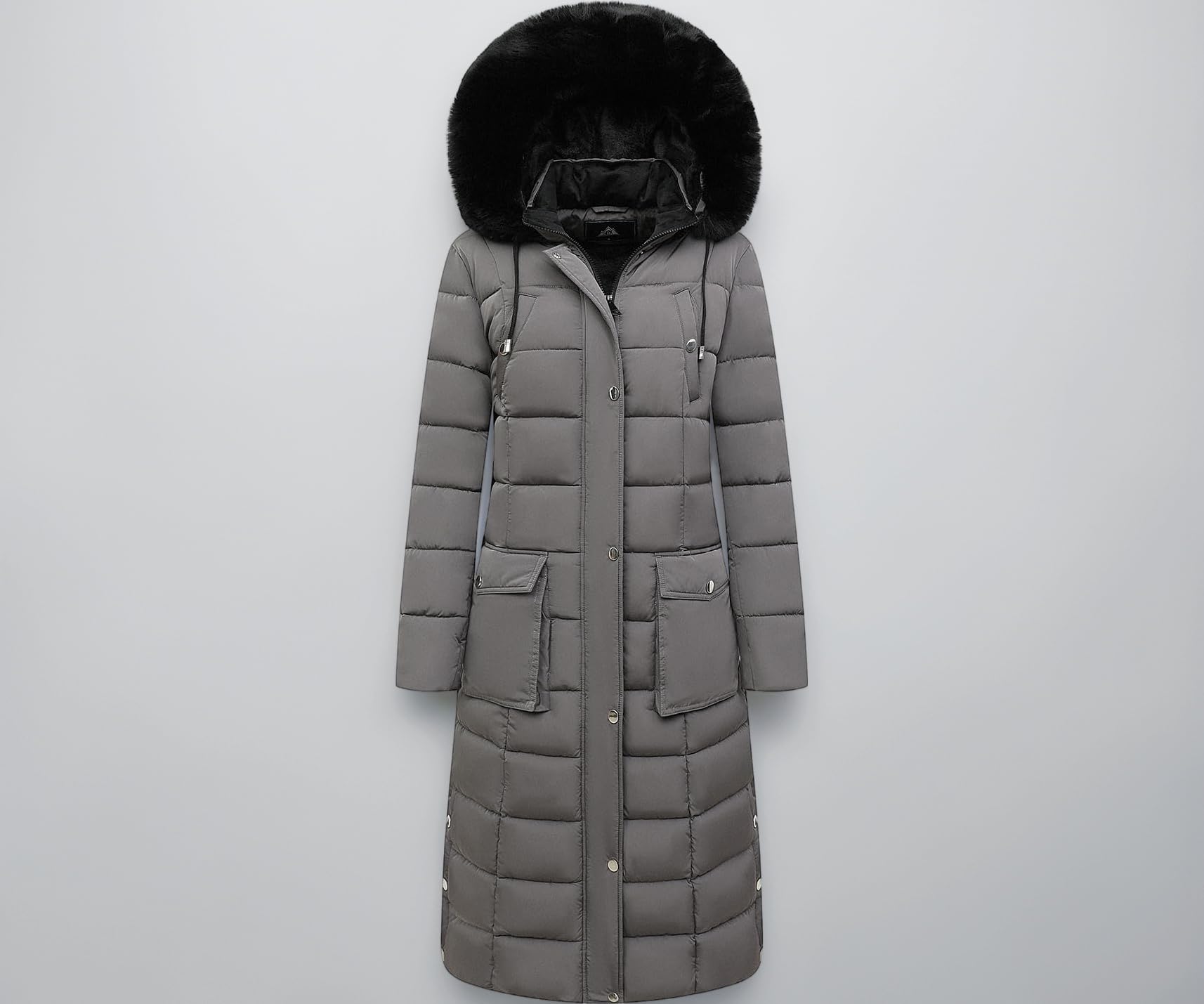 MOERDENG Women's Waterproof Long Winter Coat Thickened Down Alternative Jacket Warm Puffer Jacket Parka