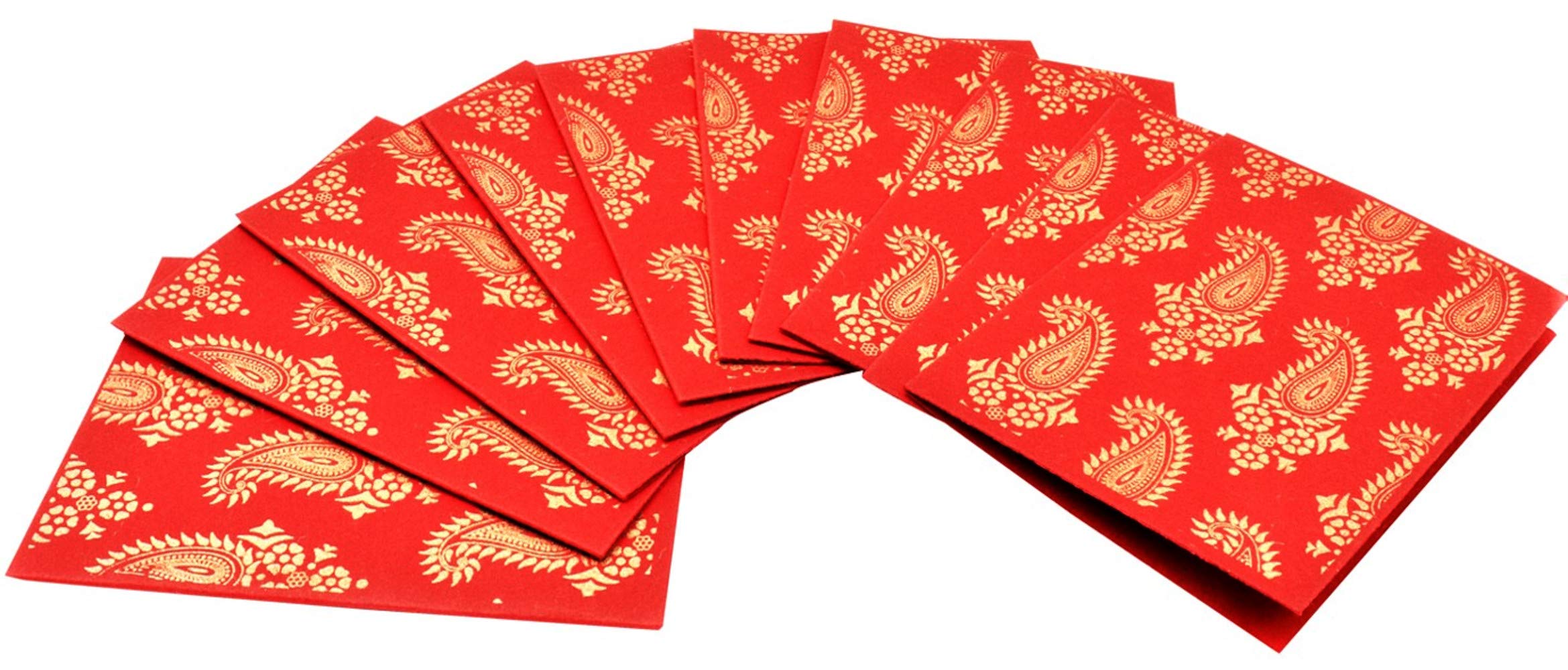Purpledip Paper Card-Envelope Pack (Set of 10) 'Timeless Symmetry': Handmade Organic Paper Cards 6 * 4 inches for Personalized Greetings (11458A) - Image 4