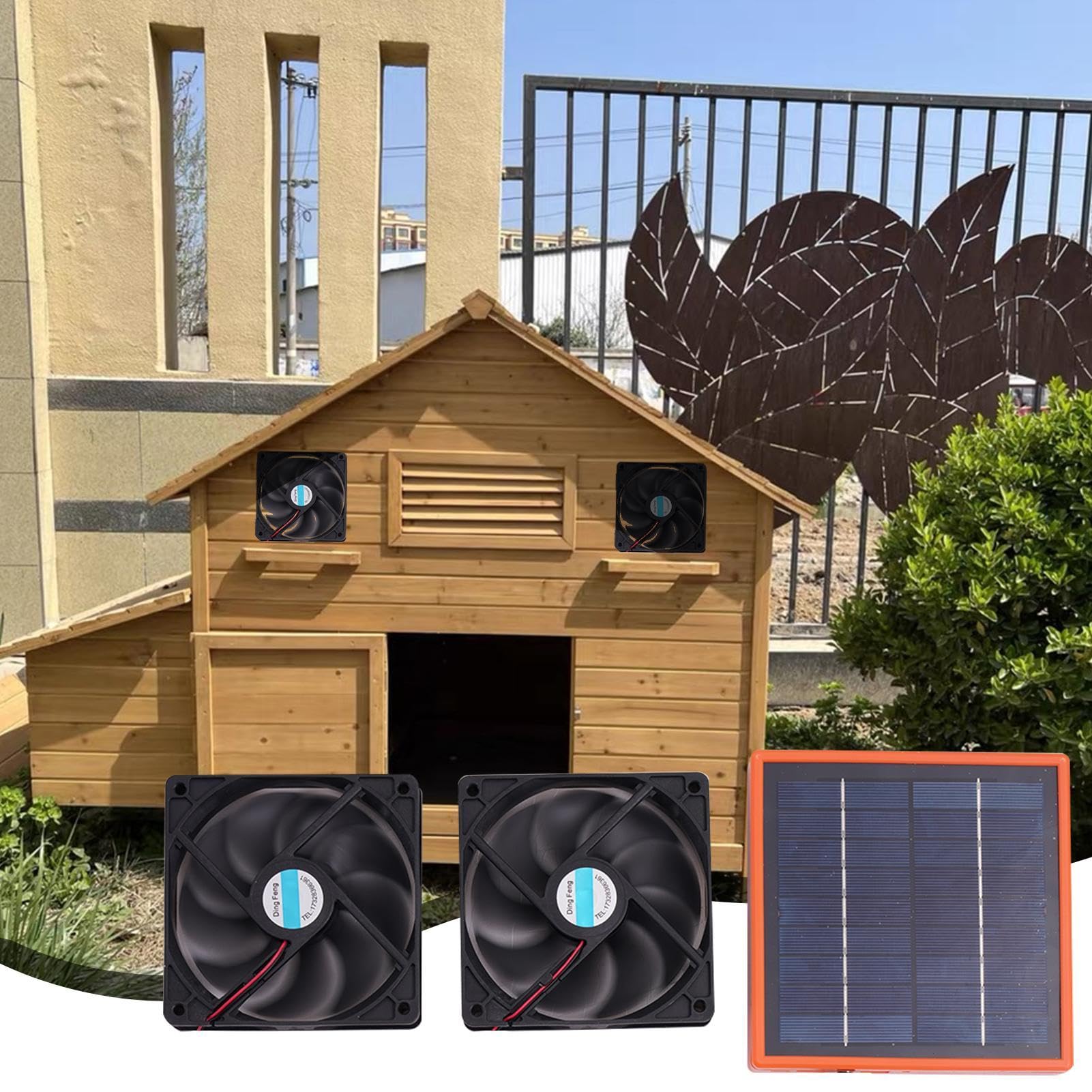 Ventilatore solare da esterno, ventilatore solare per pollaio Ventilatore