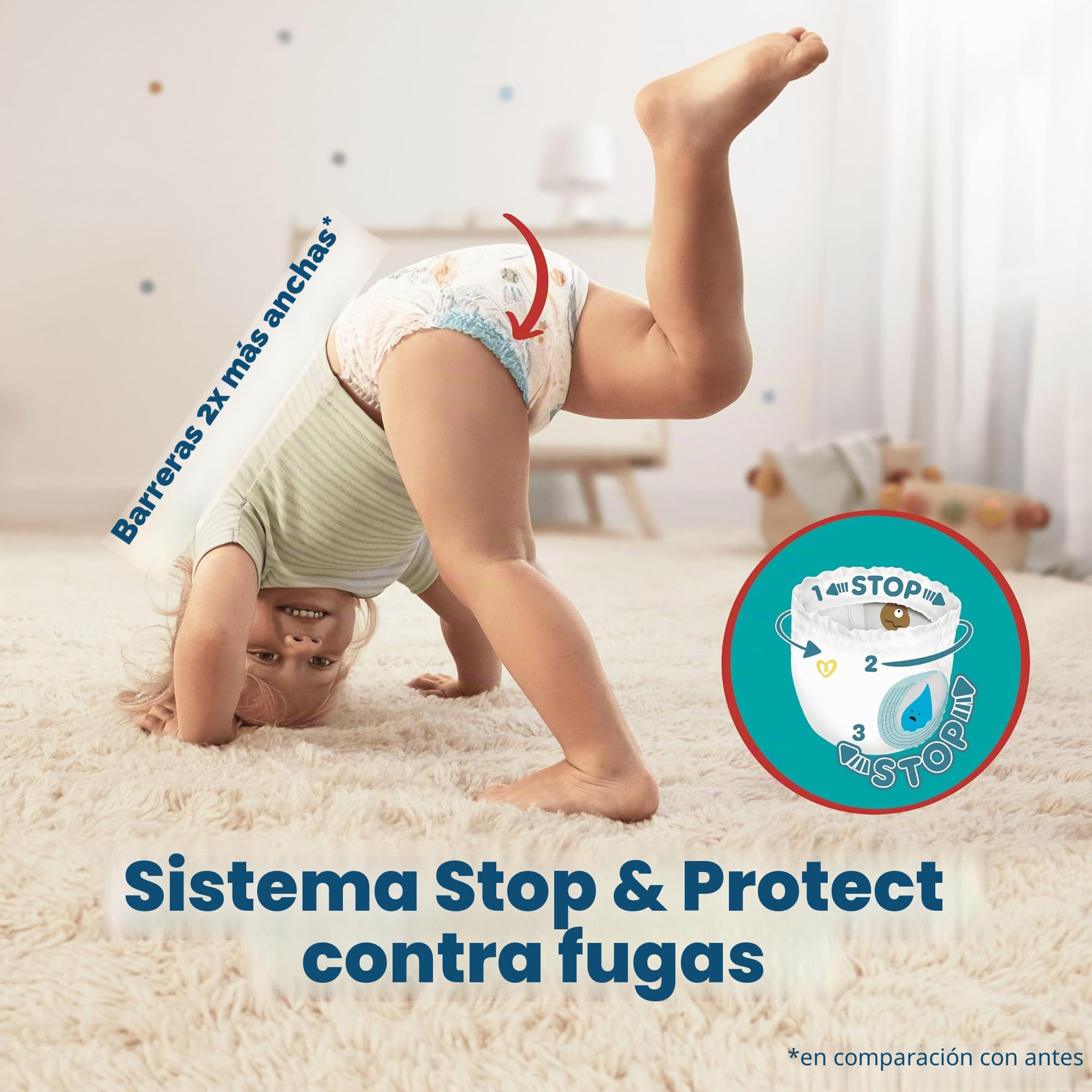 Pampers Baby-Dry Pants - Pañales (7 x 126 unidades, 1 mes)
