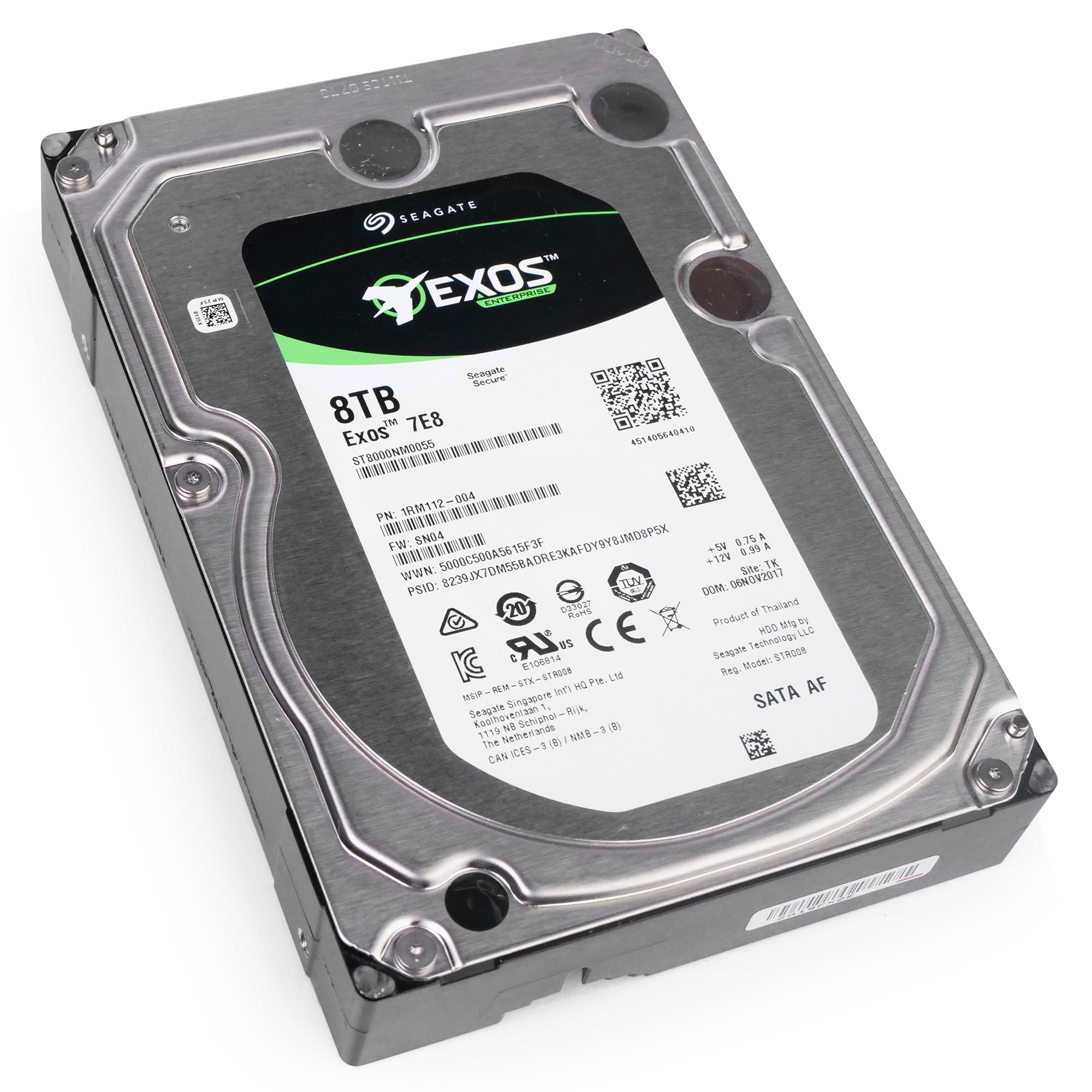 外付けハードディスク・ドライブ Seagate Exos 7E8 8TB HDD Amazon.com: Seagate Exos 7E8 8TB 512e SATA 256MB Cache 3.5