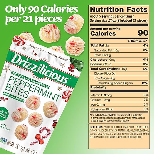 Miniatura 33 de Drizzilicious Mini Rice Cakes S'mores - Patatas fritas de arroz, aperitivo saludable para adultos y niños, pasteles de arroz saborizados, veganos