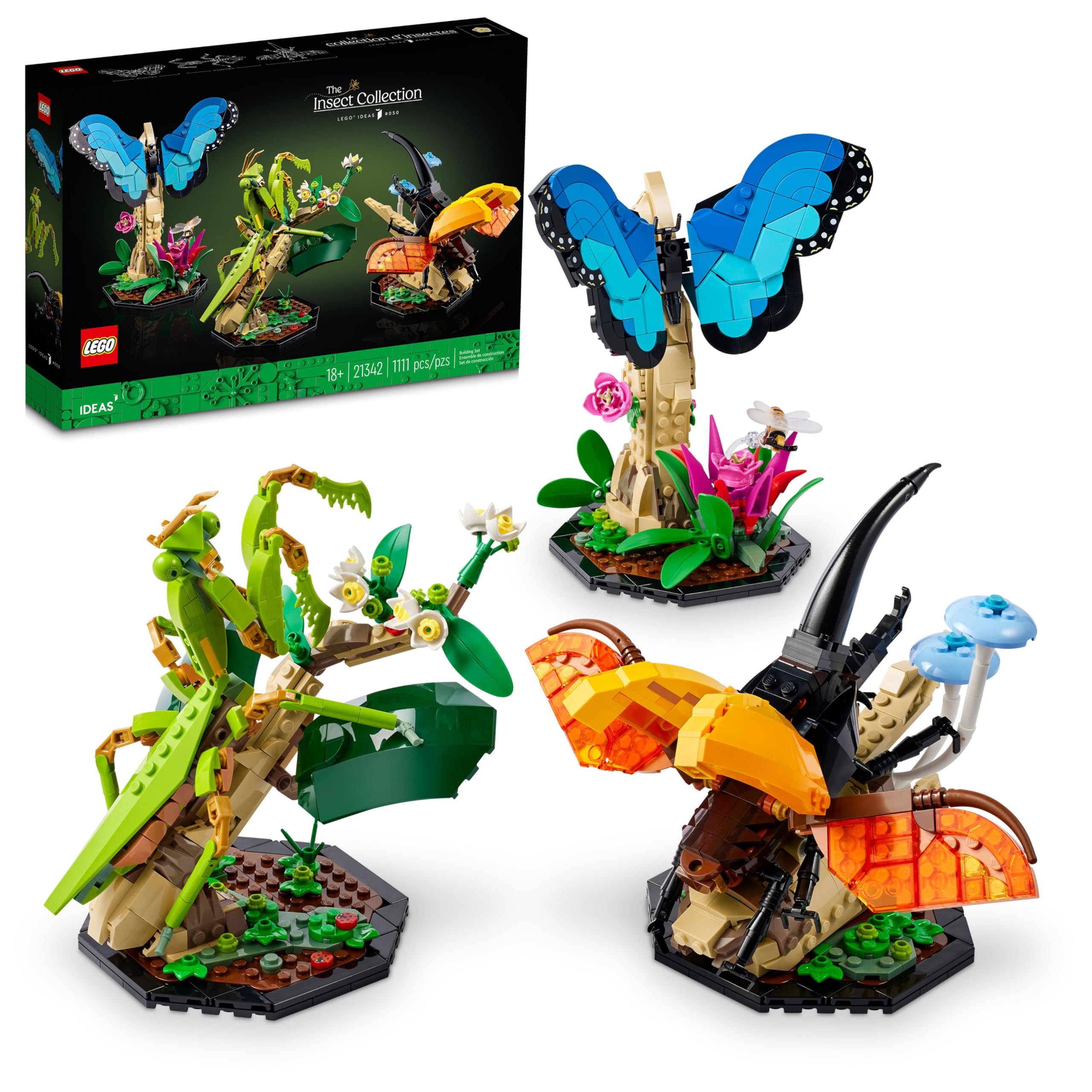 チメルフコレクション Amazon.com: LEGO Ideas The Insect Collection, Fun Gift for