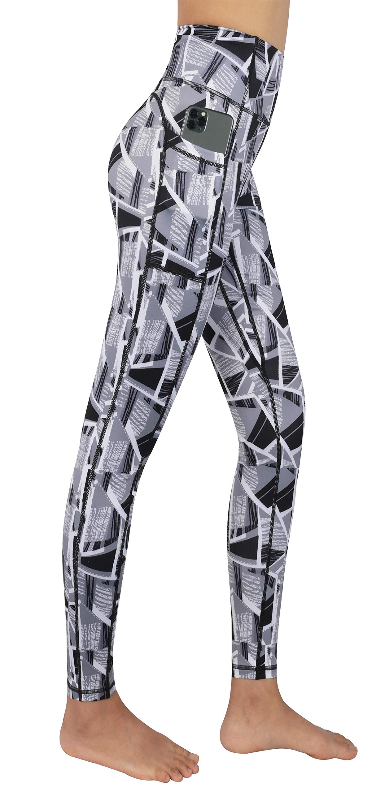 Flatik Women's Sports Leggings Workout Gym Yoga Running Fitness Leggings Side Pocket