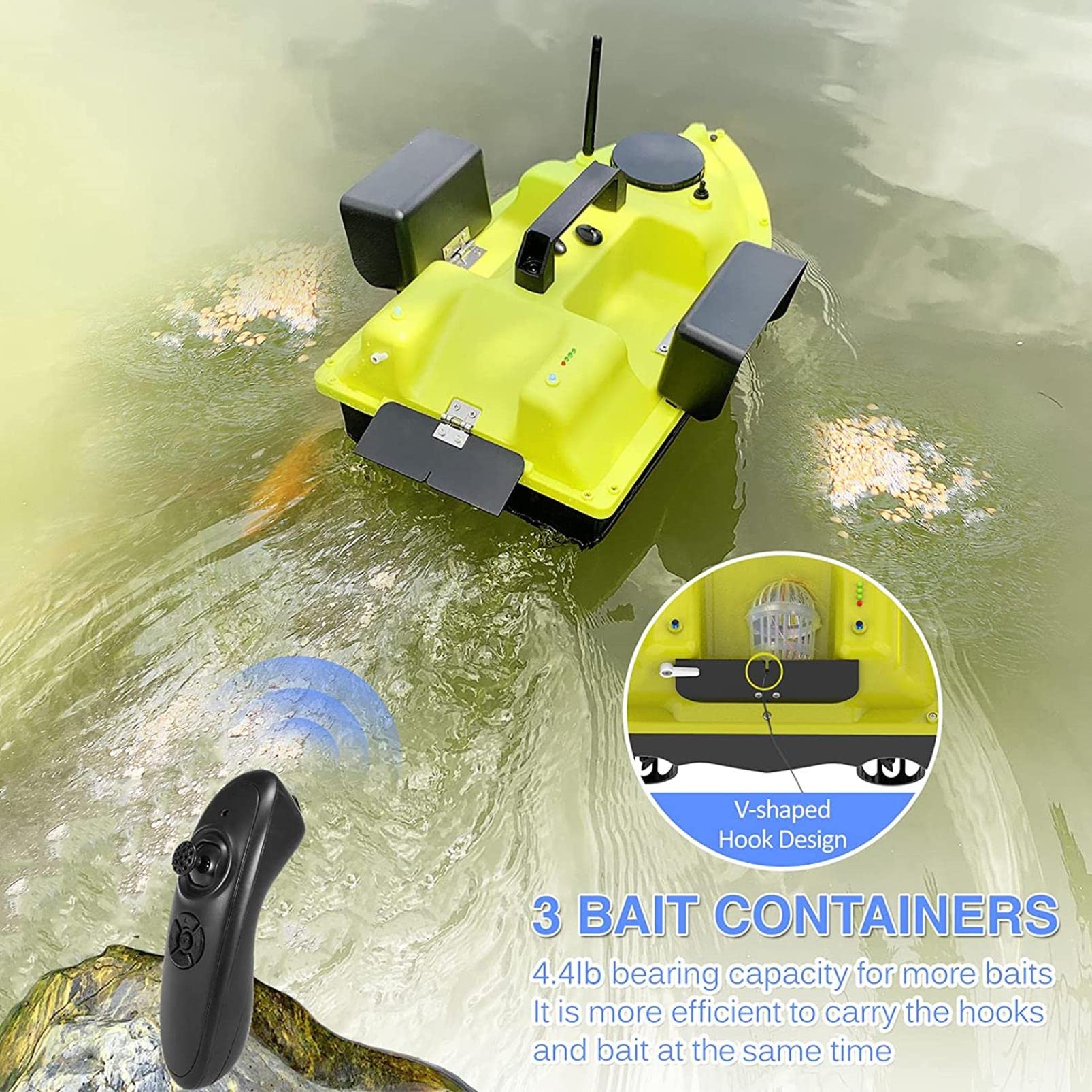 Barco De Pesca De 5200 Mah, 500 M, Control Remoto Rang Rc | Envío gratis Barco De Pesca De 5200 Mah, 500 M, Control Remoto Rang Rc | Envío gratis